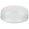 TomTom 16 1/2" Wide White Frosted Glass LED Ceiling Light
