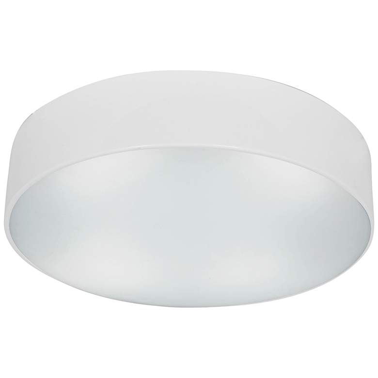 Image 1 TomTom 16 1/2 inch Wide White Frosted Glass LED Ceiling Light