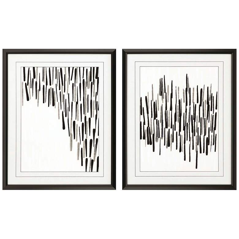 Image 2 Tonal 32" High 2-Piece Framed Giclee Wall Art Set