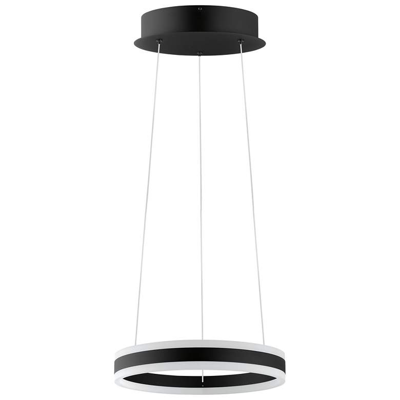 Image 1 Tonarella - 2-Light LED Single Pendant - Black and White Acrylic