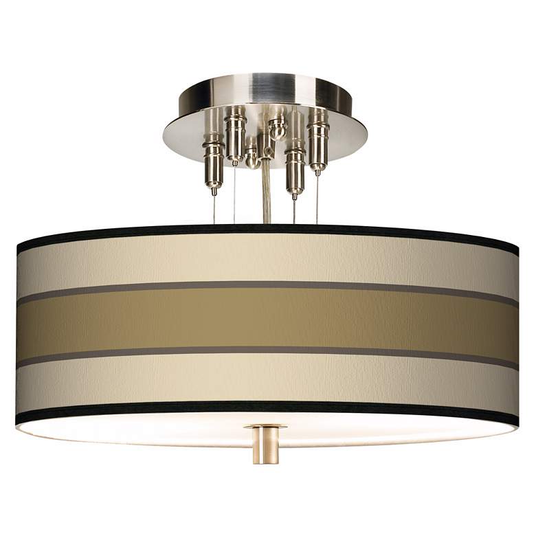 Image 1 Tones Of Beige 14" Wide Ceiling Light