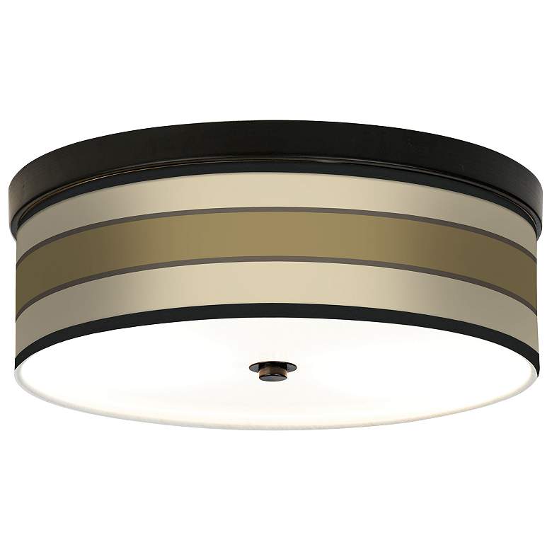 Image 1 Tones of Beige Giclee Bronze CFL Ceiling Light