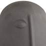 Tonga 11" High Black Ceramic Head Figurine