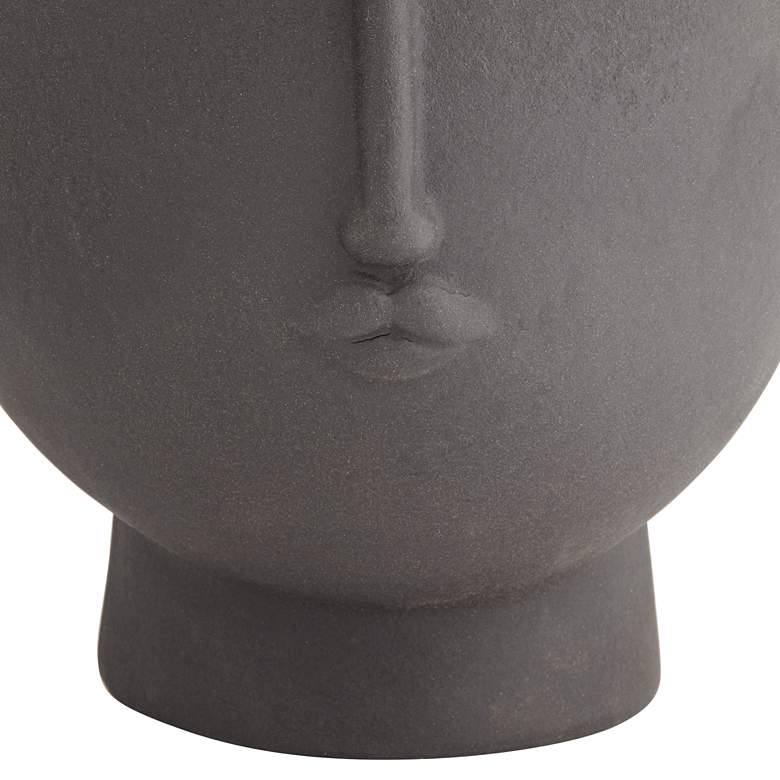 Image 4 Tonga 11 inch High Black Ceramic Head Figurine more views
