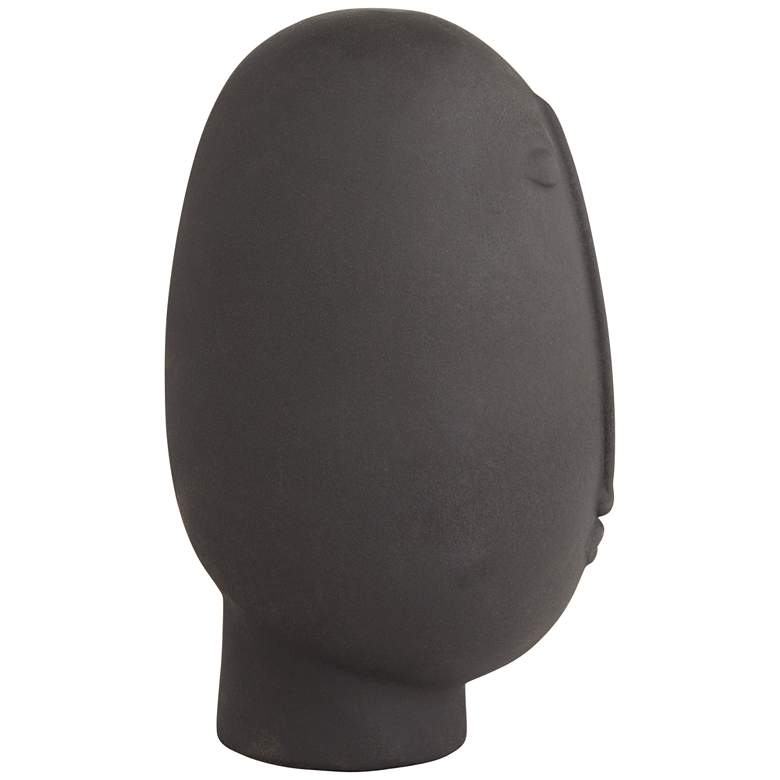 Image 6 Tonga 11" High Black Ceramic Head Figurine more views