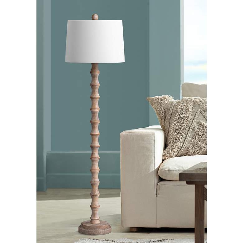 Image 1 Tonio 54" High Brown Floor Lamp