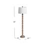4_Tonio 54" High Brown Floor Lamp more views