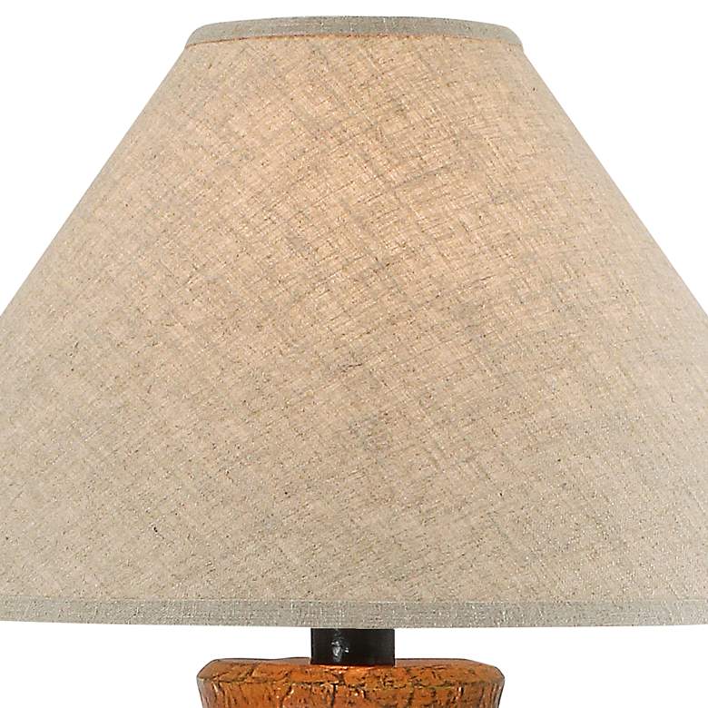 Image 2 Tonito Red Brick Southwest Style LED Table Lamp more views