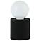 Tonya 3 1/2" High Matte Black Concrete Accent Table Lamp