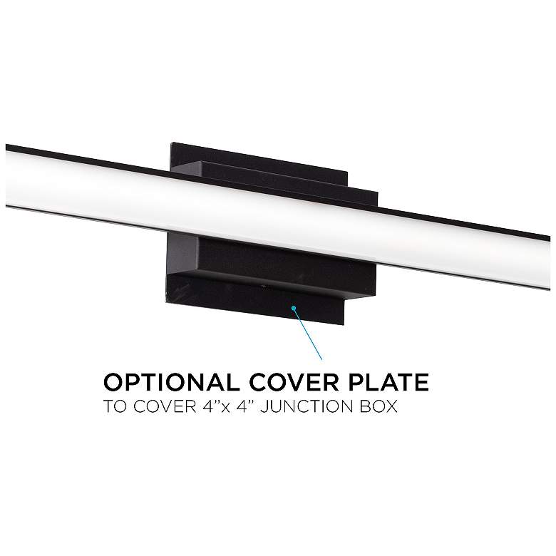 Image 4 Tonya 36" Wide Black LED Vanity more views