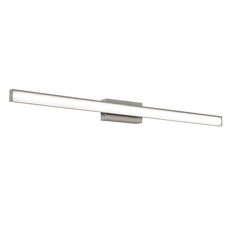 Image 1 Tonya 36" Wide Satin Nickel LED Vanity