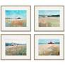 Top of the Hill 23" Wide 4-Piece Giclee Framed Wall Art Set in scene