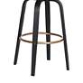6_Topanga 30 1/2" Gray Faux Leather Swivel Bar Stool more views