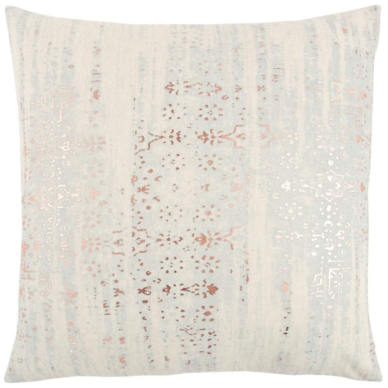 Image 1 Topaz 20" x 20" Copper Foil Cotton Throw Pillow