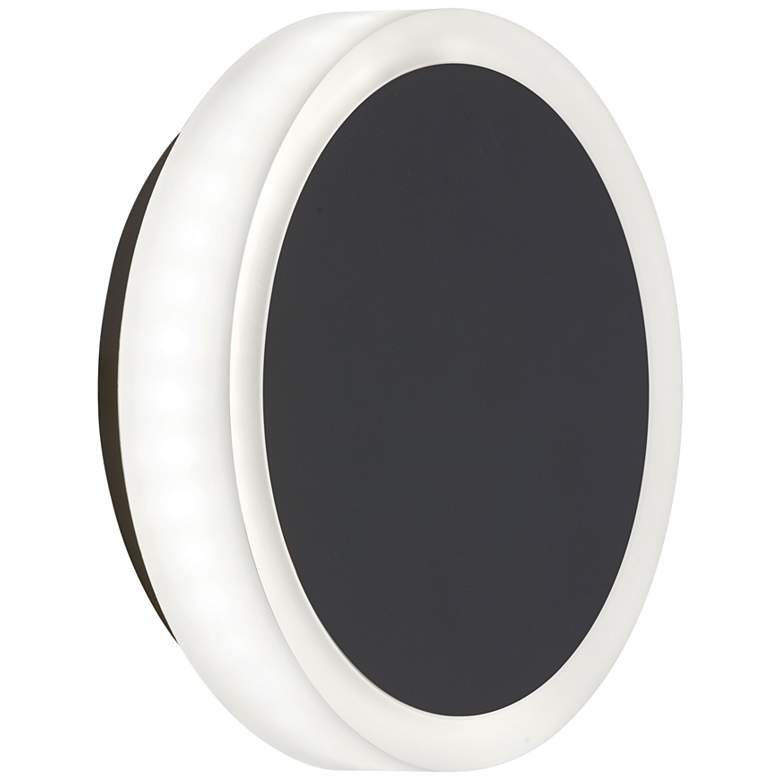 Image 1 Topaz 6 inch High Matte Black LED Wall Sconce