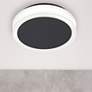 1_Topaz 6" High Matte Black LED Wall Sconce