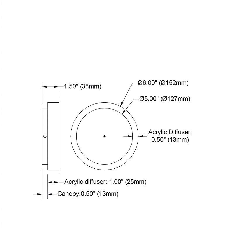 Image 4 Topaz 6" High Matte Black LED Wall Sconce more views