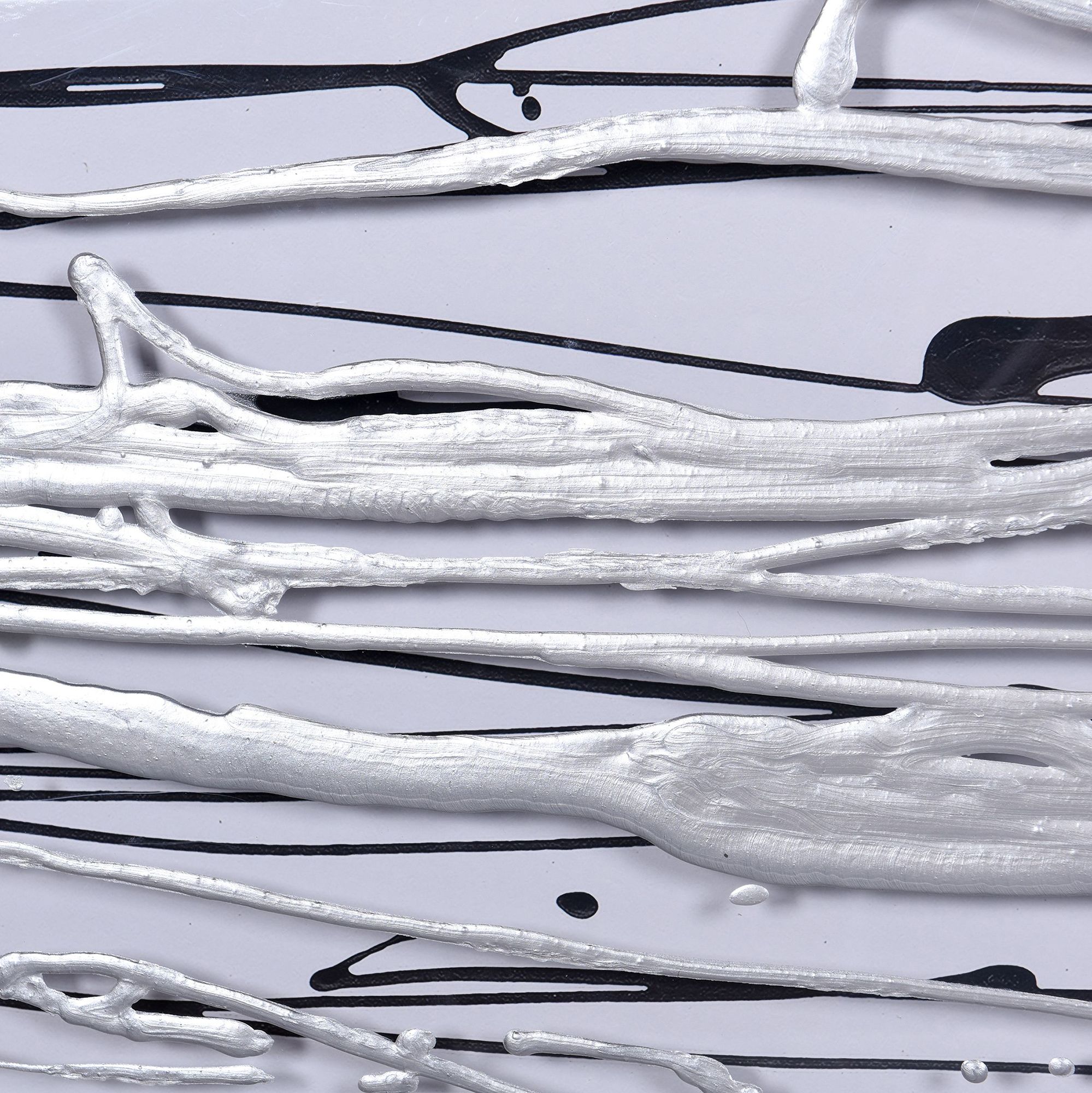 Image 5 Topical Line Hand Applied Textured Paint In Shadow Box Under Plexi-Glass more views