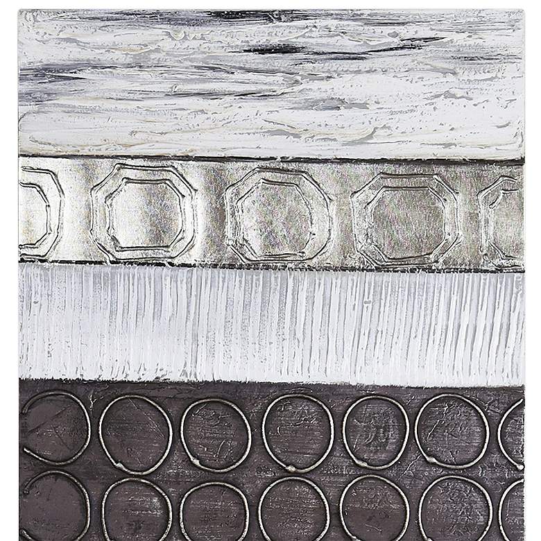 Image 4 Topographic 60" High Textured Metallic Canvas Wall Art more views