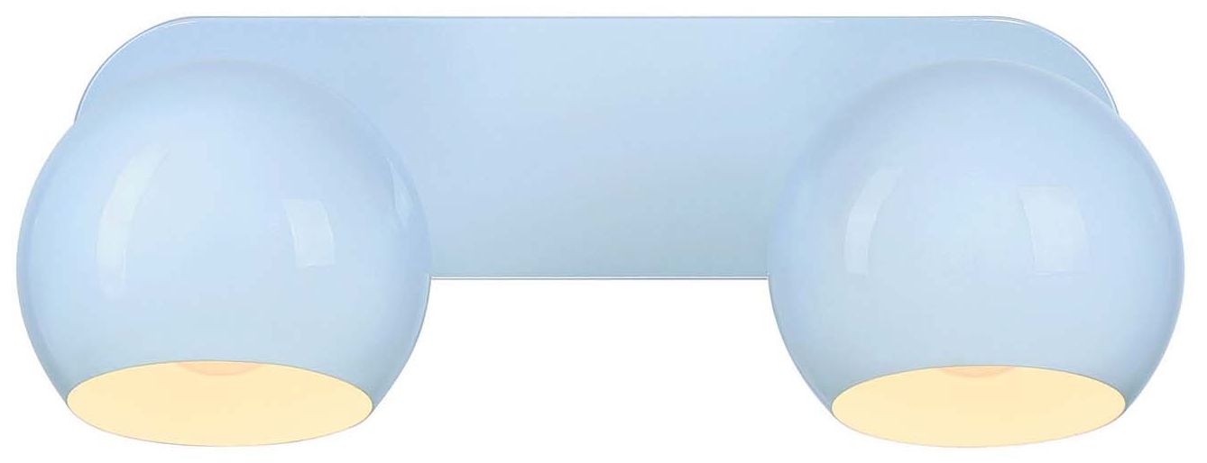 Topsy 7" High 2-Light Sky Blue Vanity