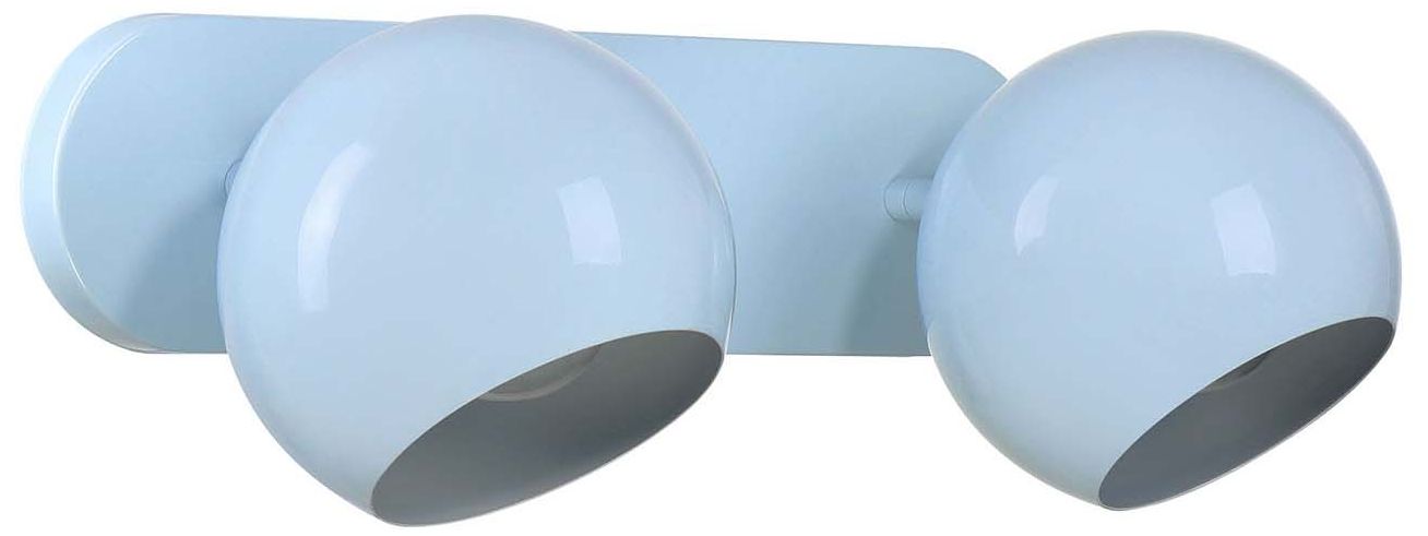 Image 3 Topsy 7" High 2-Light Sky Blue Vanity more views