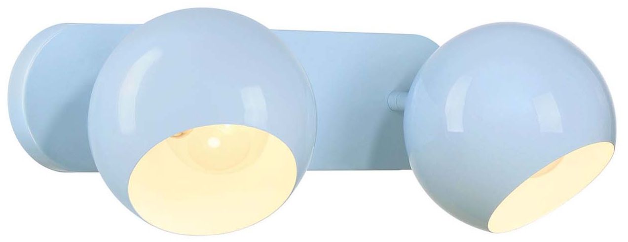 Image 4 Topsy 7" High 2-Light Sky Blue Vanity more views