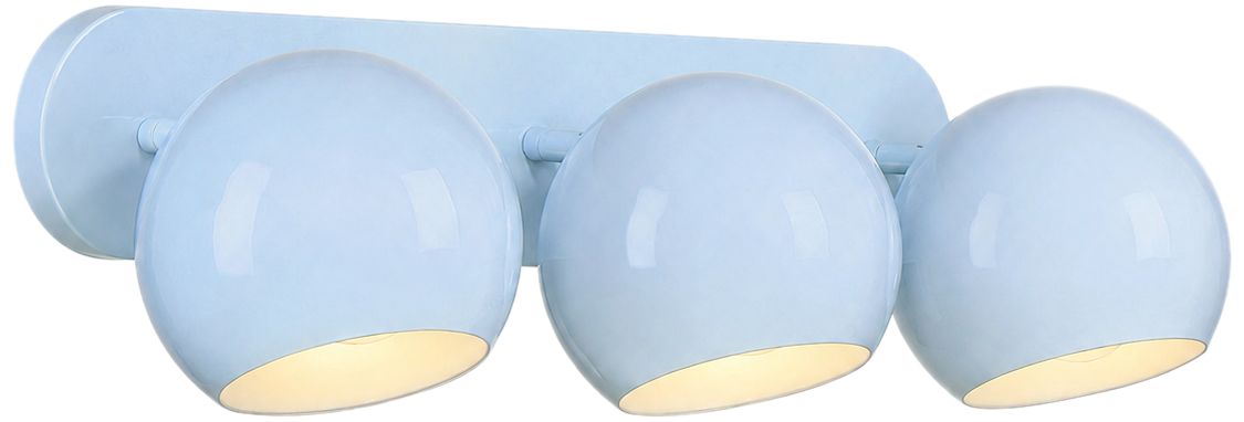 Image 2 Topsy 7" High 3-Light Sky Blue Vanity more views