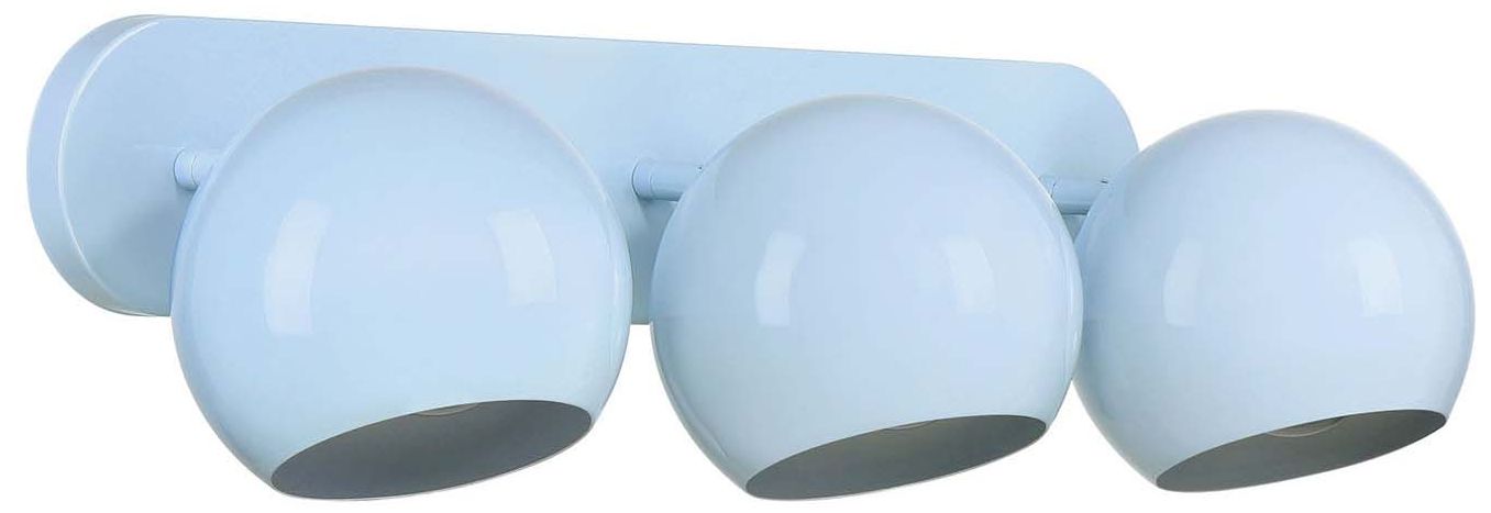 Image 3 Topsy 7" High 3-Light Sky Blue Vanity more views