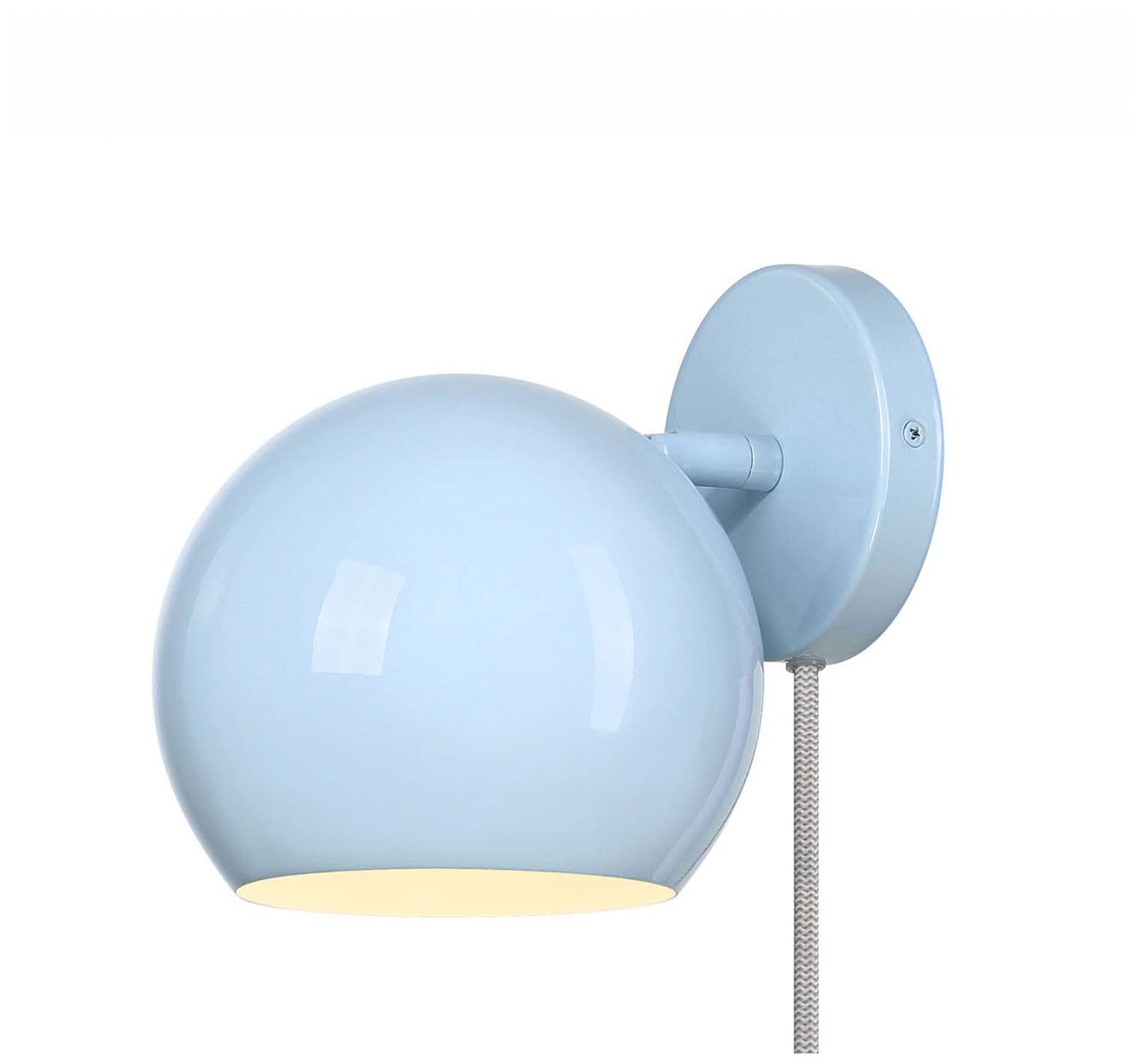 Image 4 Topsy 7" Wide Sky Blue Wall Sconce more views