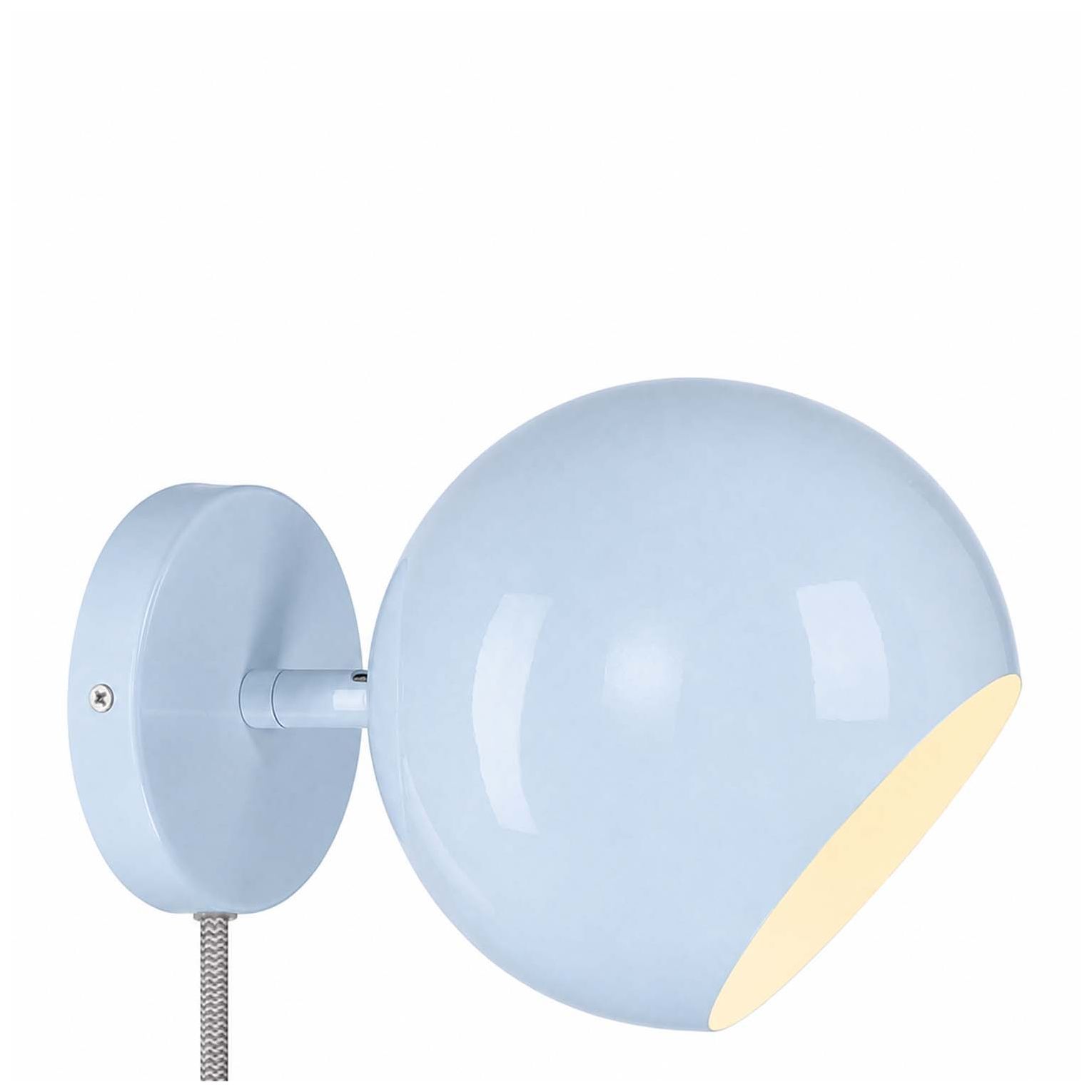 Image 5 Topsy 7" Wide Sky Blue Wall Sconce more views