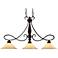 Torbellino 41 3/4"W Bronze Kitchen Island Light Chandelier