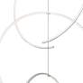 Torc&#8482; 24 3/4"W Satin White 3-Ring LED Pendant Light