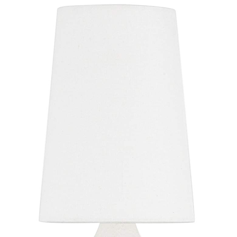 Image 2 Torch 15 1/2" High White Plaster 2-Light Wall Sconce more views
