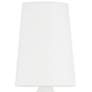 Torch 15 1/2" High White Plaster 2-Light Wall Sconce