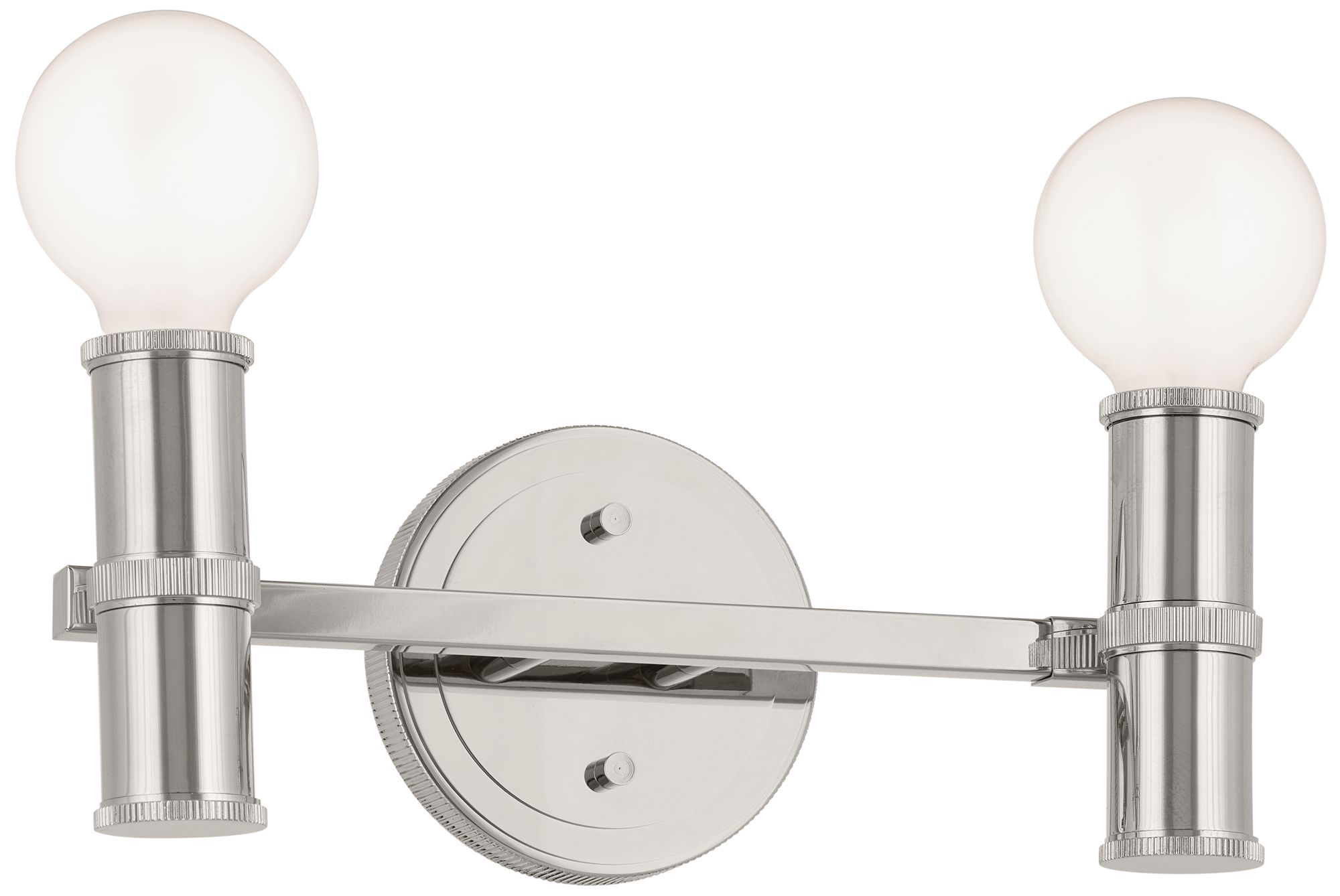 Torche 13 Inch 2 Light Vanity in Polished Nickel