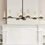 1_Torcia 35 1/2" Wide Black and Brass 16-Light LED Chandelier