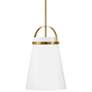Tori 11 1/2" Wide Lacquered Brass LED Mini Pendant