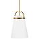 Tori 11 1/2" Wide Lacquered Brass LED Mini Pendant