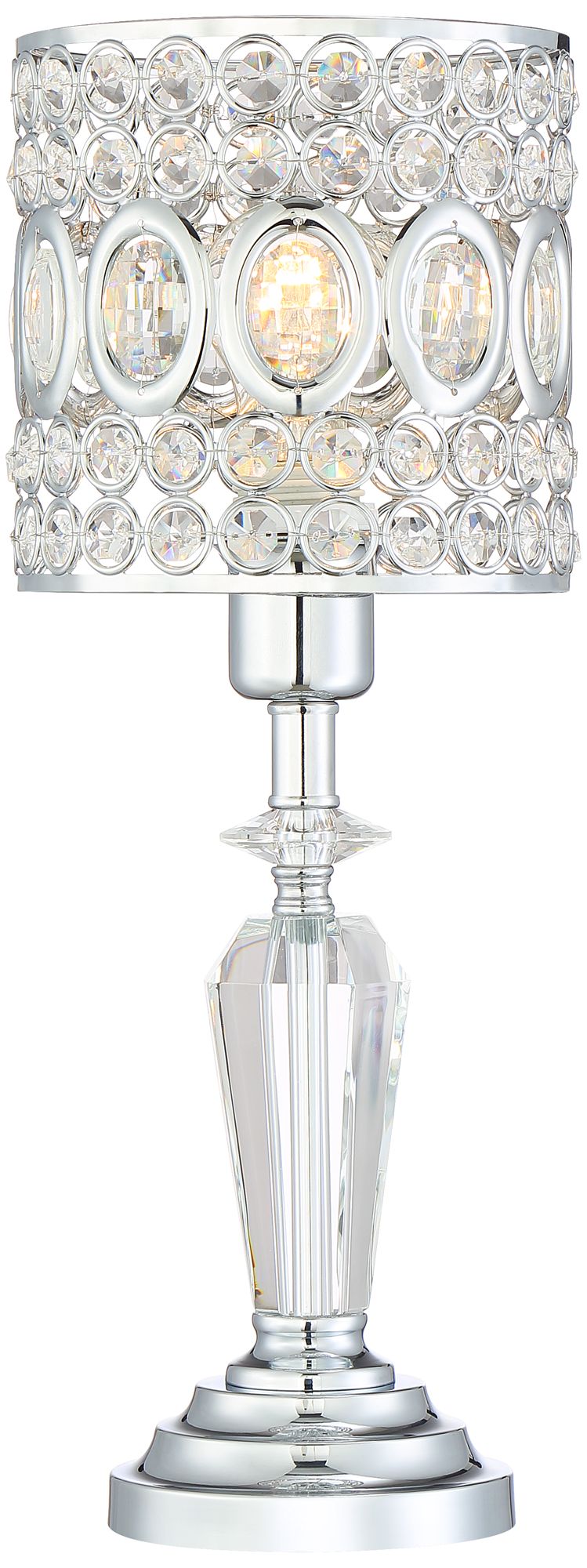 crystal accent table lamp