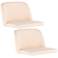 Toriano Cream Faux Leather Seats Only Set of 2
