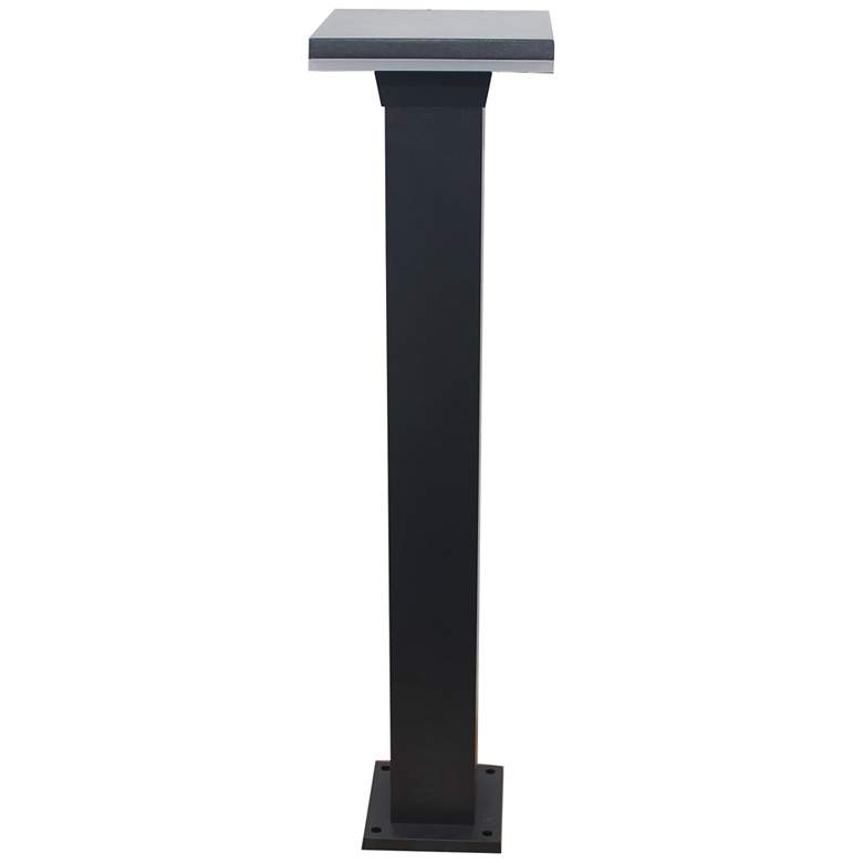 Image 1 Torio 29" High Black Metal Square LED Bollard Path Light