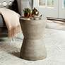 Torre Dark Gray Concrete Indoor-Outdoor Accent Table