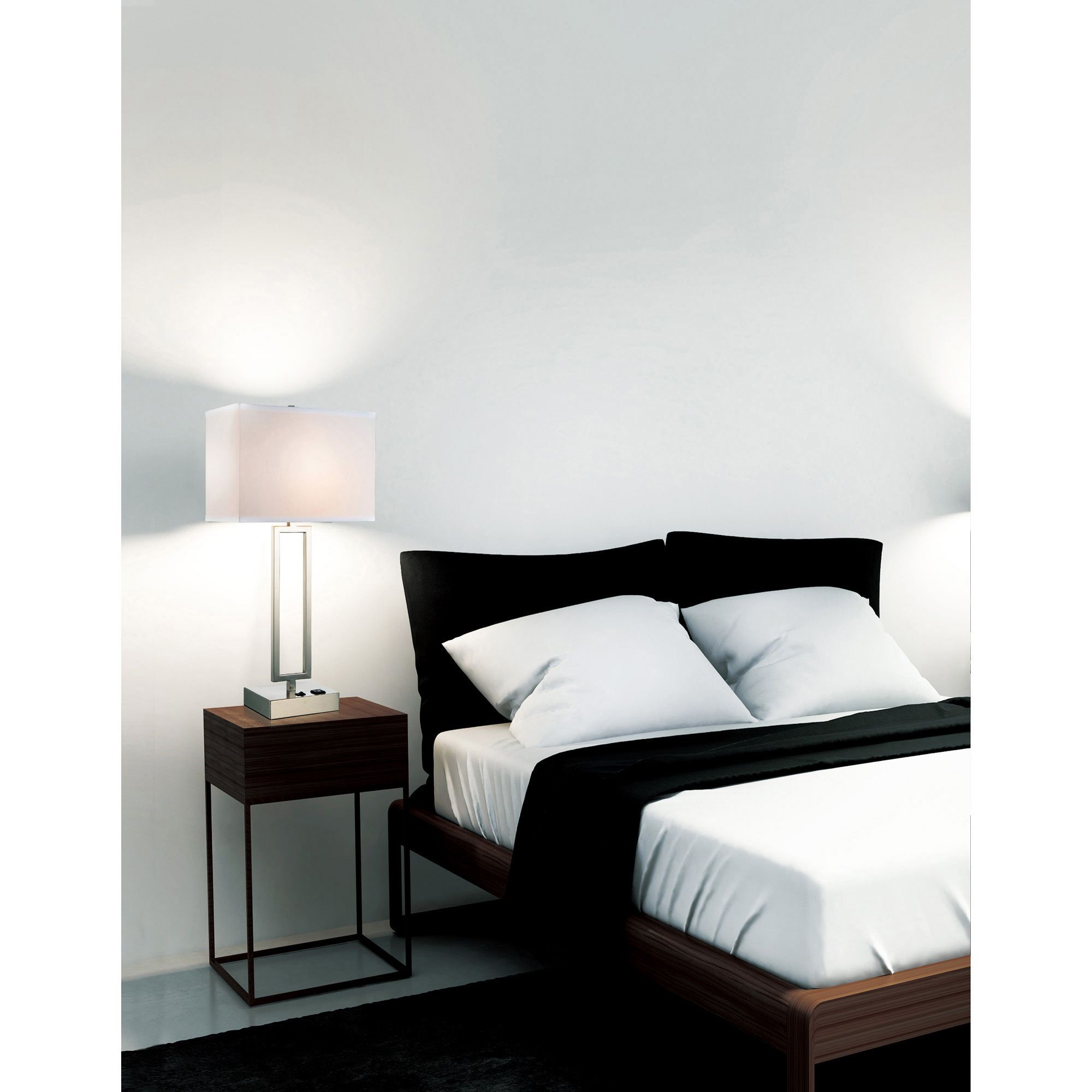 Image 6 Torren 1 Light 14in Satin Nickel Table Lamp more views