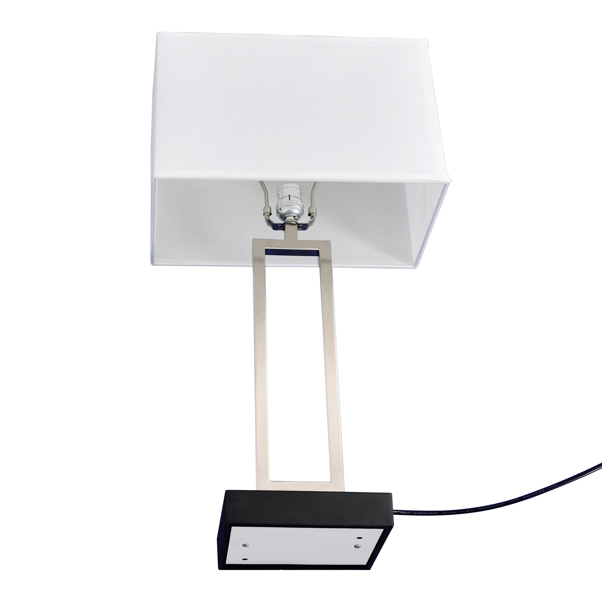 Image 3 Torren 1 Light Table Lamp With Satin Nickel Finish more views