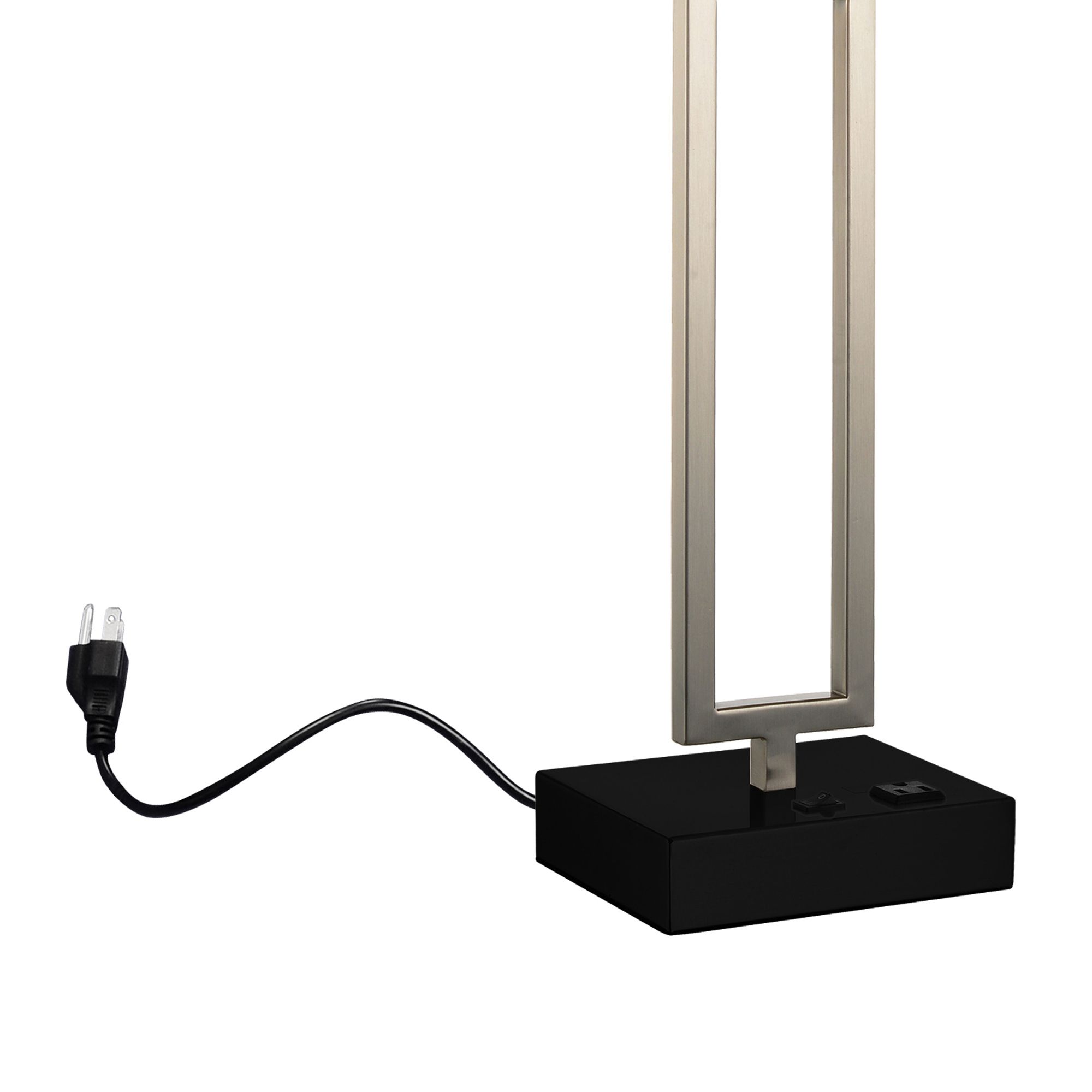 Image 5 Torren 1 Light Table Lamp With Satin Nickel Finish more views