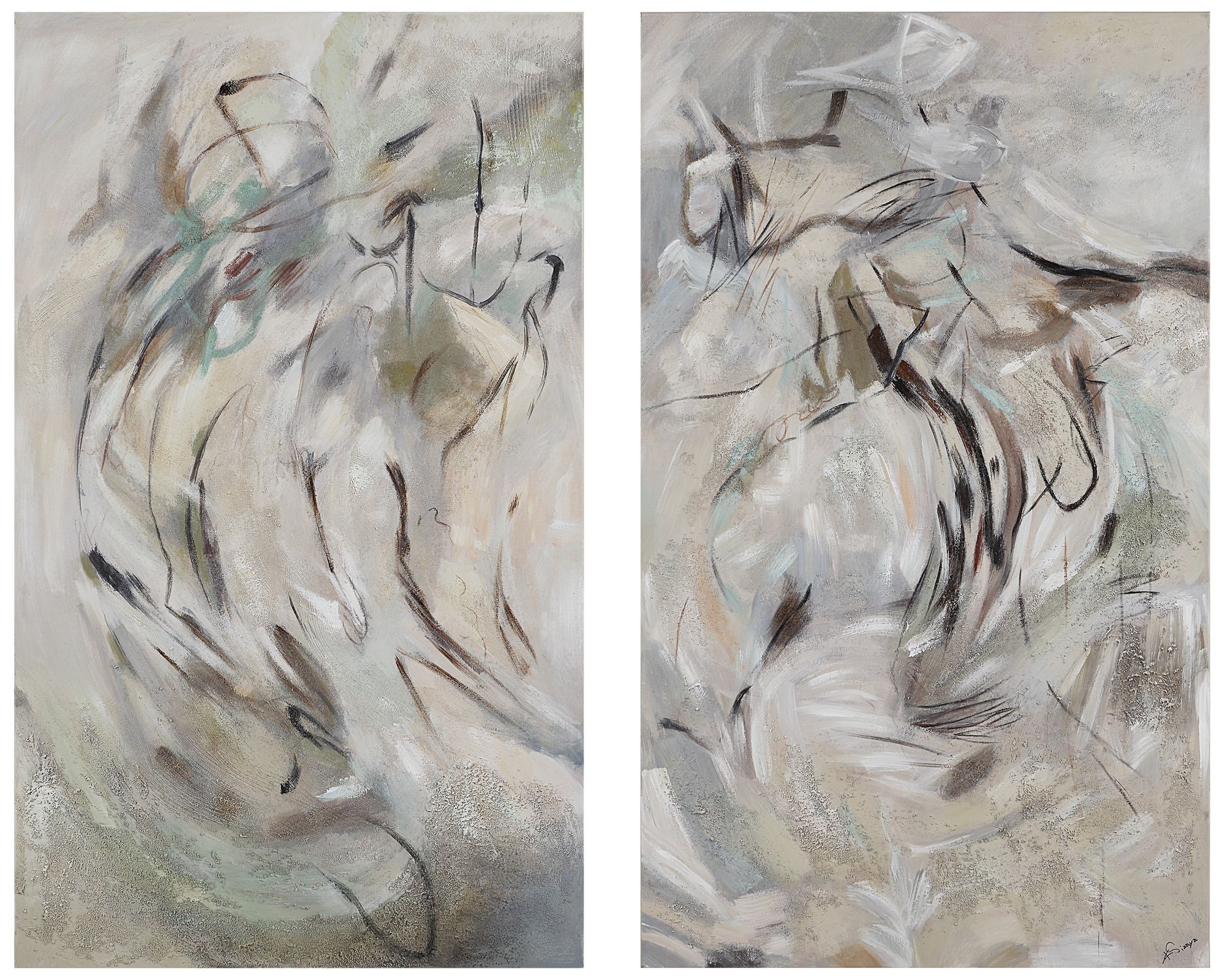 Image 2 Torres 50" H x 30" W Canvas Art, (2 Piece Set)