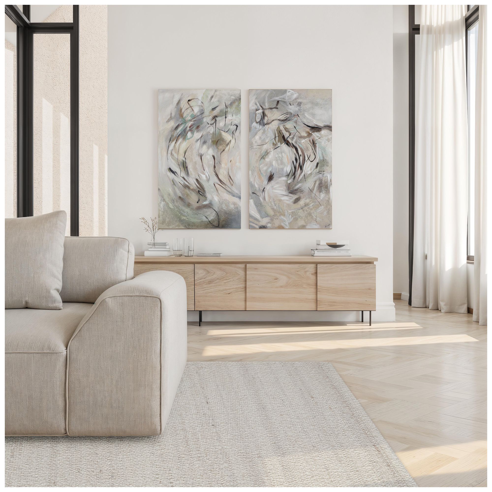 Image 4 Torres 50" H x 30" W Canvas Art, (2 Piece Set) more views