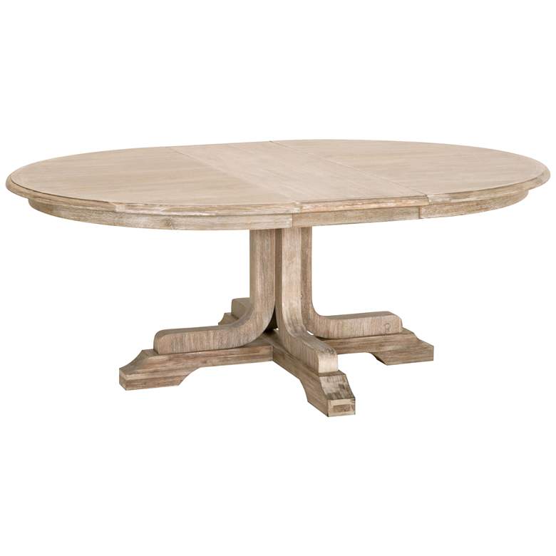 Image 2 Torrey 77 1/2" Wide Natural Gray Extendable Dining Table