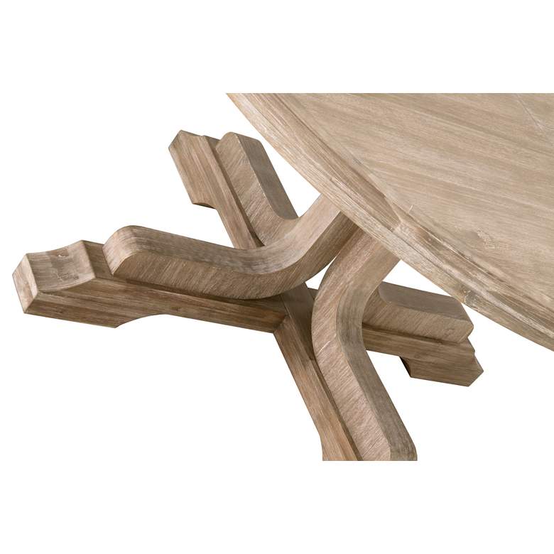 Image 3 Torrey 77 1/2" Wide Natural Gray Extendable Dining Table more views