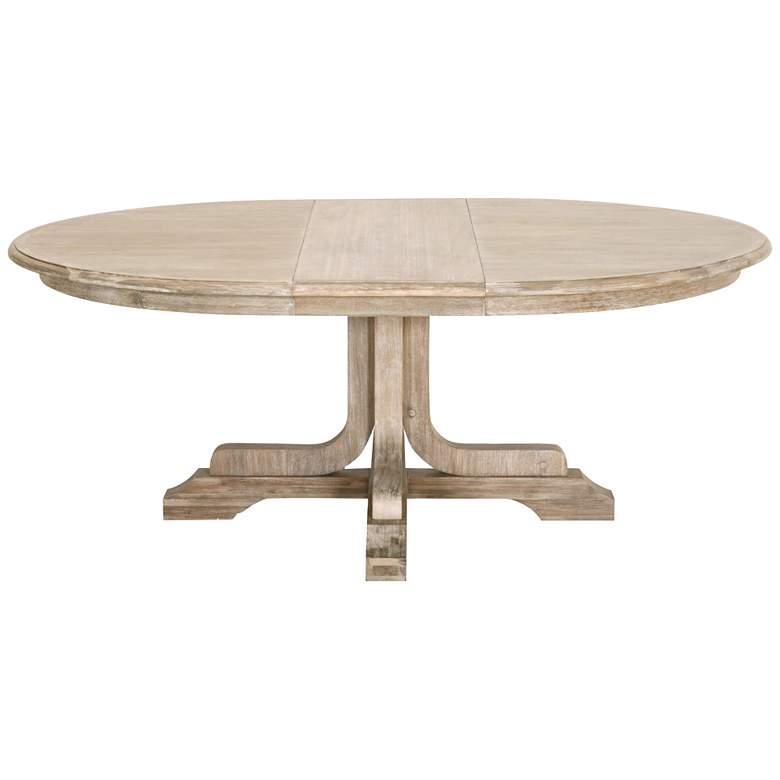 Image 5 Torrey 77 1/2" Wide Natural Gray Extendable Dining Table more views